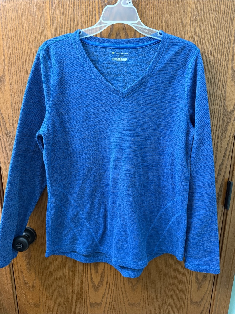tek gear Women's V-Neck Long Sleeve Sweater - Royal Blue